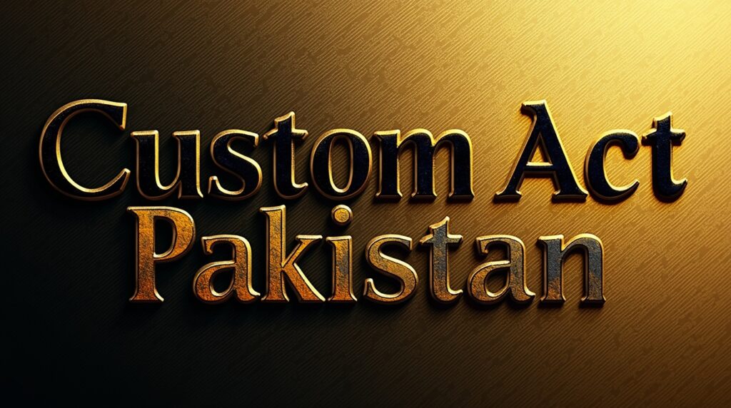 Custom Act 1969 Pakistan